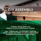 DIY Meridian 12 Ft. X 20 Ft. Cedar Wood Outdoor Gazebo Kit with Hartop Metal Roof - Permanent Covered Patio Shade